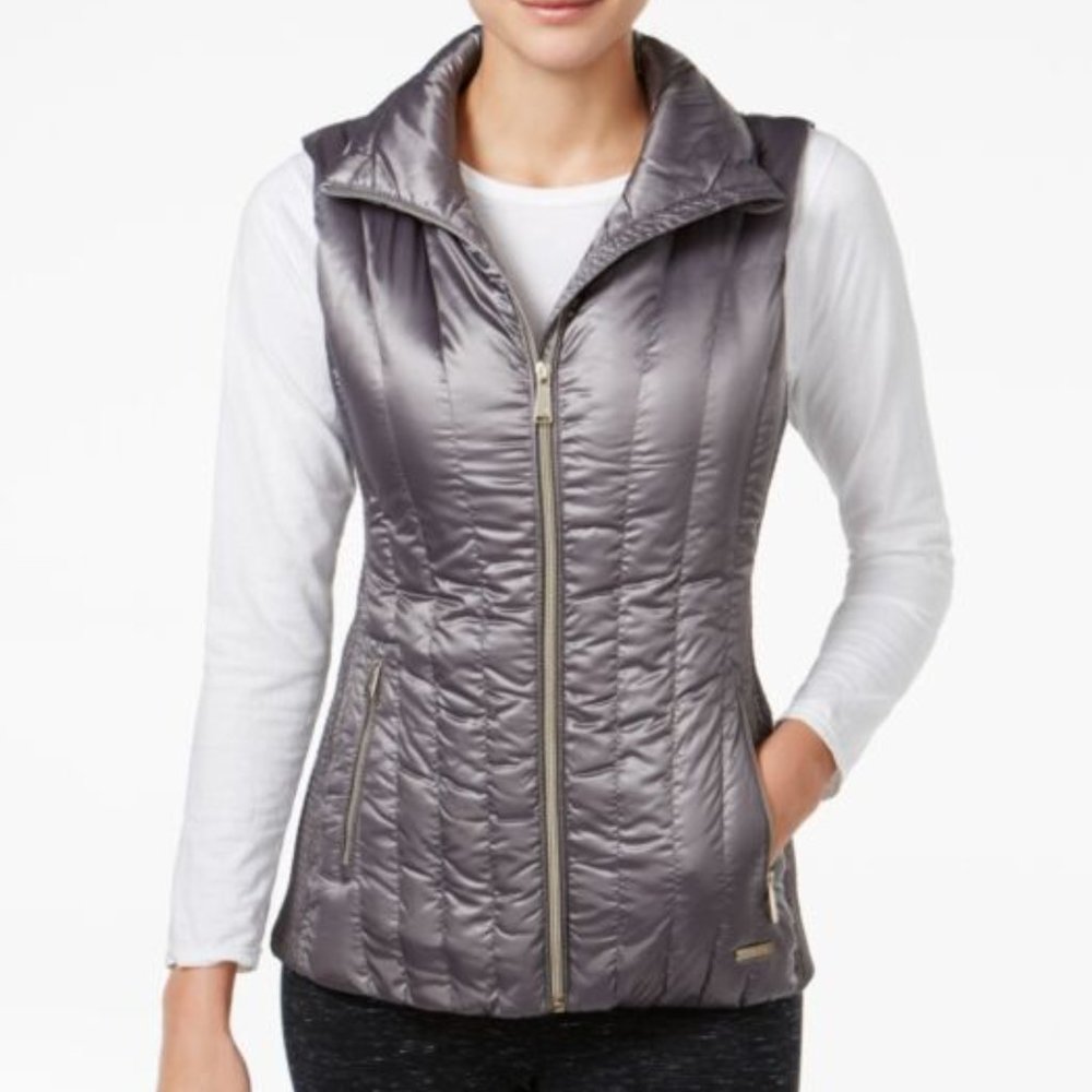 CALVIN KLEIN Performance Quilted Down Zip Vest NWT
